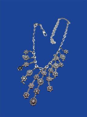 NEW Brighton Arctica Snowflake Bib Crystal Statement Necklace $168